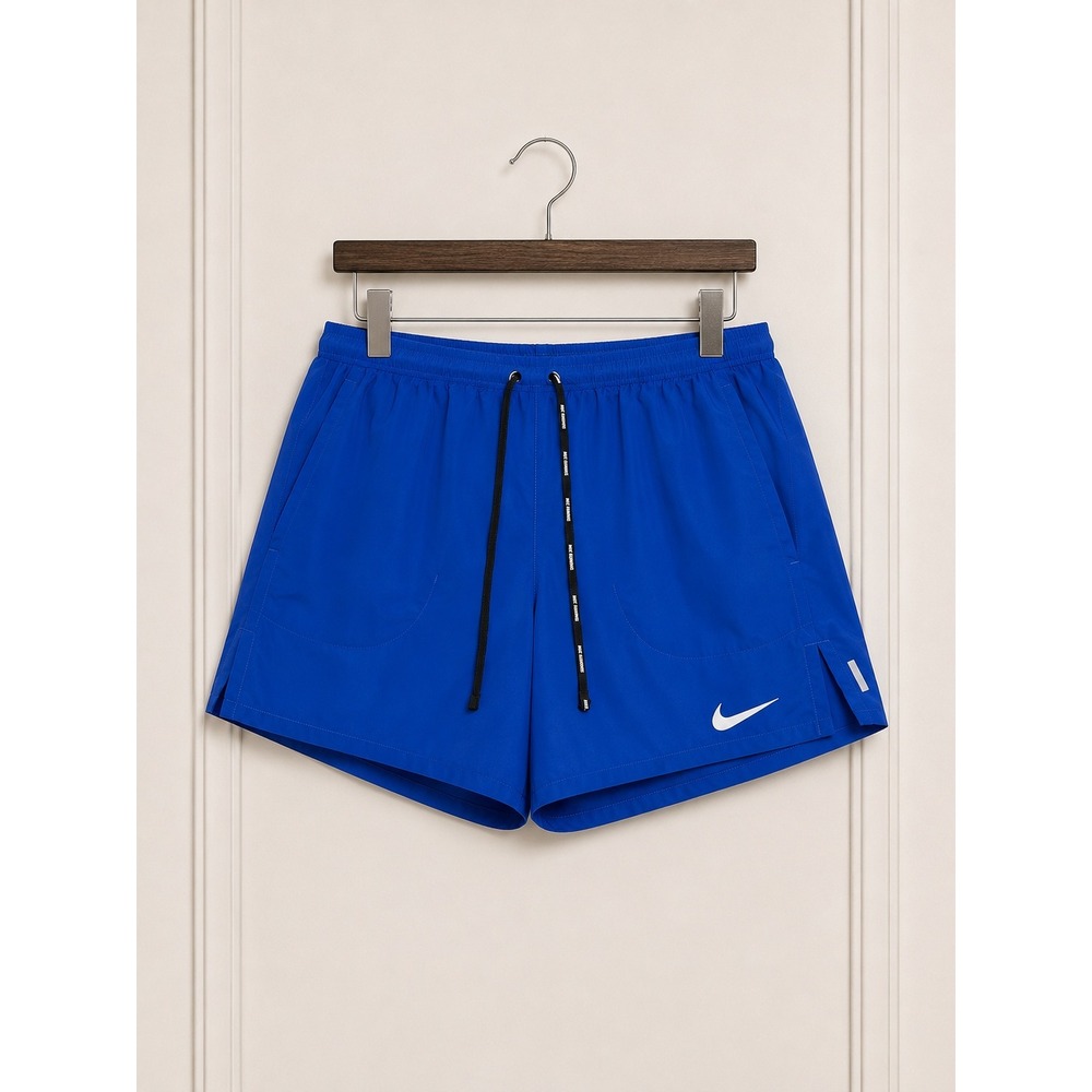 Nike Dri Fit Men's Blue Running Shorts Athletic Performance Stride 5" 2-in-1 L‎